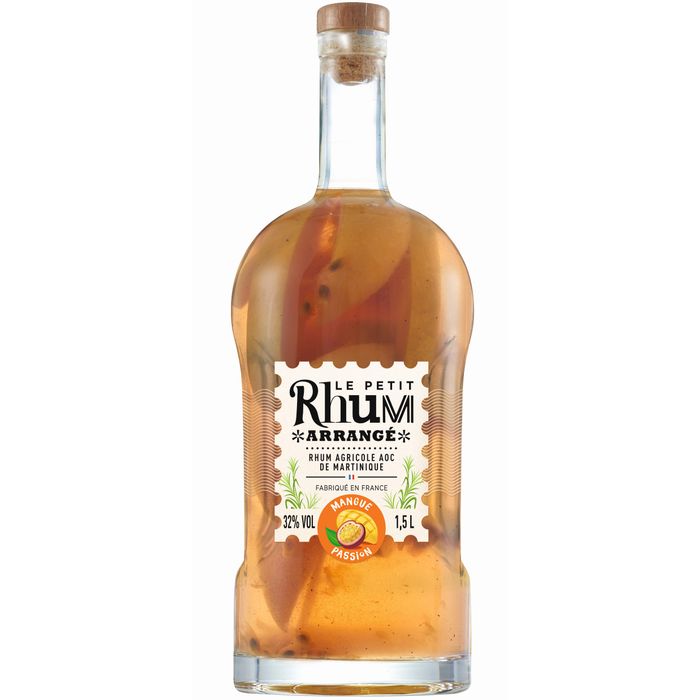 Boisson spiritueuse à base de Rhum Petit Rhum Arrange   Mangue Passion 32°