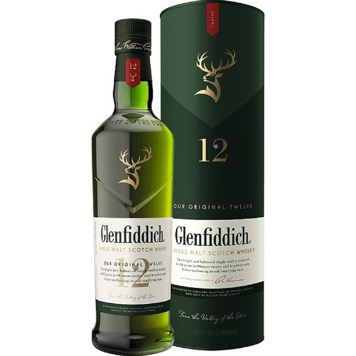 Single Malt Whisky Glenfiddich   12 ans 40°