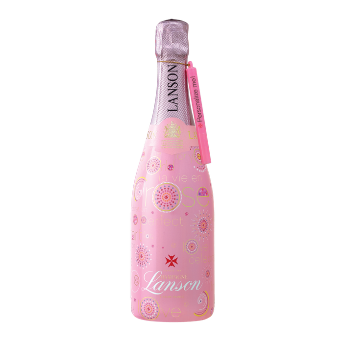 AOP Champagne Brut Rosé Lanson Label