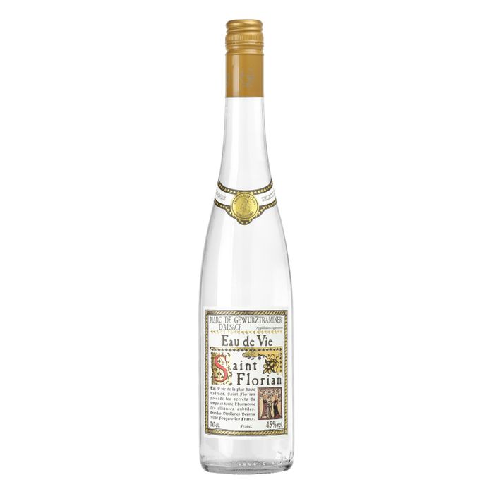 Eau-de-vie de Marc St Florian   Marc de Gewurztramin 45°