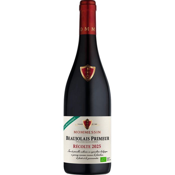 AOP Beaujolais Rouge Mommessin Primeur Bio 2025