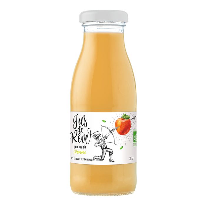 Jus de pomme bio (bouteille verre 25cl)