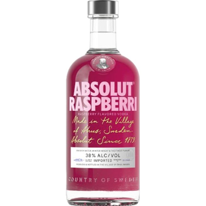 Vodka Aromatisée Absolut Raspberri Framboise 38°