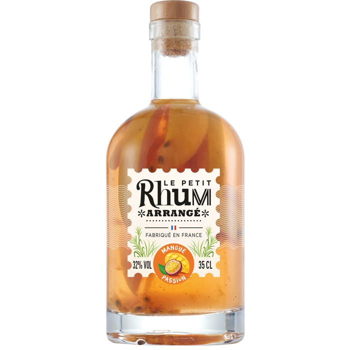 Boisson spiritueuse à base de Rhum Petit Rhum Arrange   Mangue Passion 32°