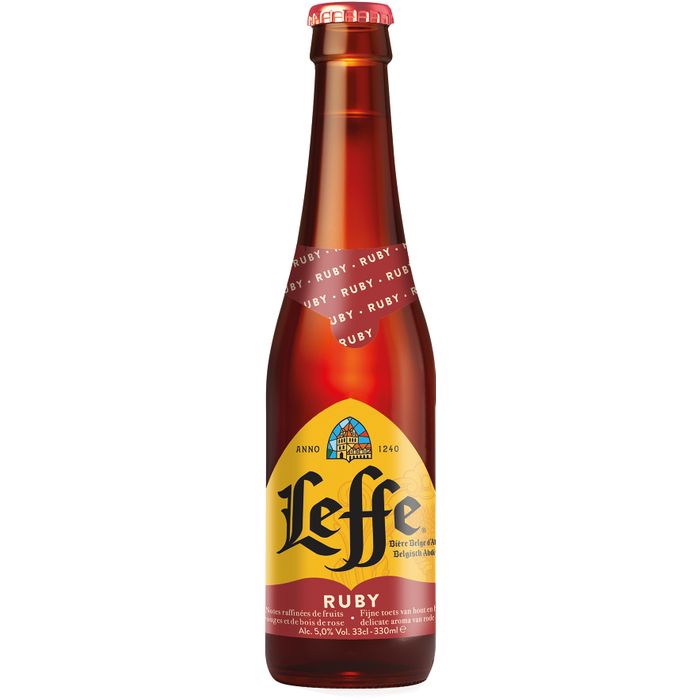 Bière Abbaye Leffe Ruby Fruits rouges Rubis 5°
