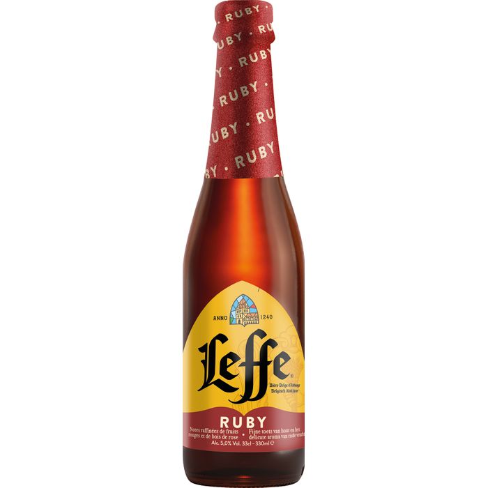 Bière Abbaye Leffe Ruby Fruits rouges Rubis 5°