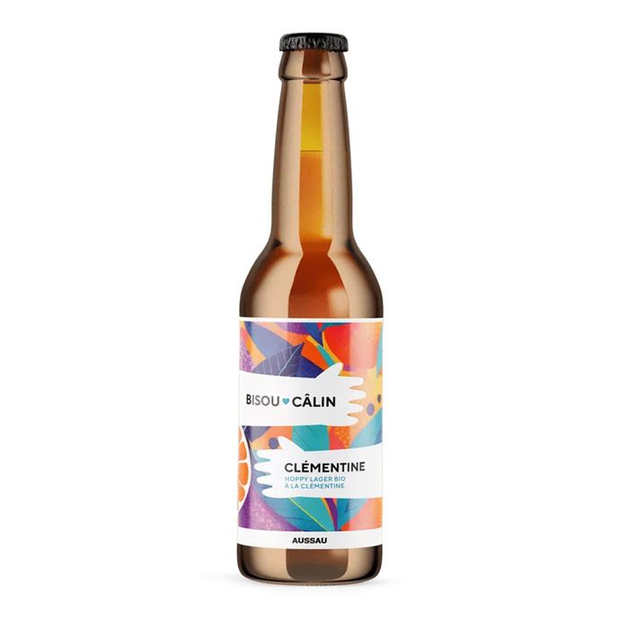 Bière Fruitée Aussau Bisou Calin Clementine Blonde Bio 5°