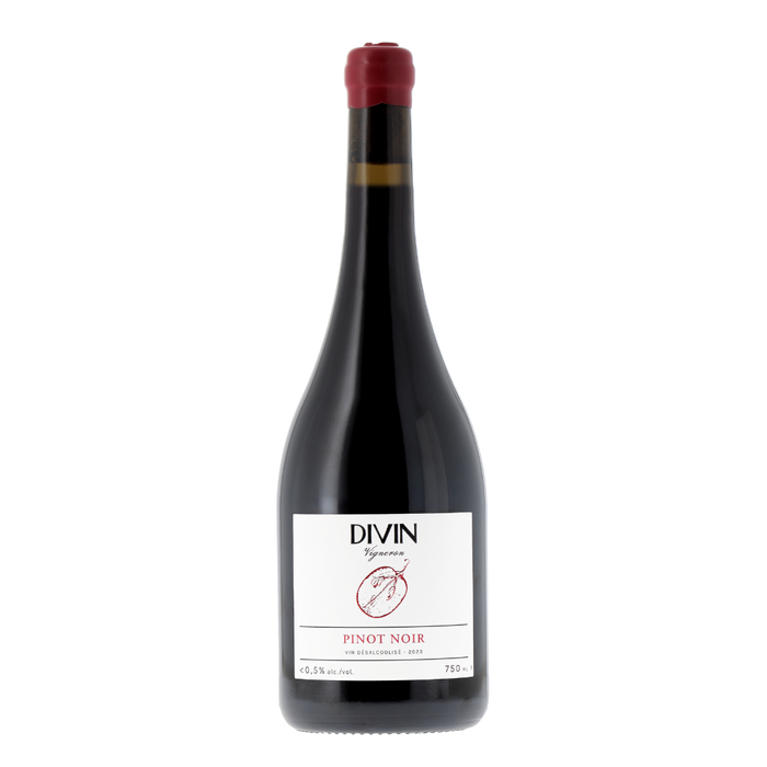 Vin désalcoolisé Rouge Divin Vigneron Pinot Noir