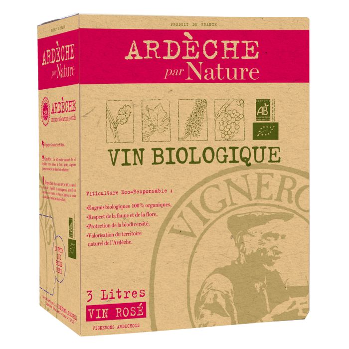 IGP Ardèche Rosé Par Nature   Bio