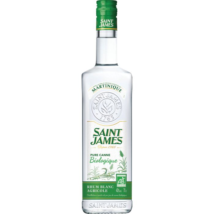 Rhum Blanc Agricole St James   40° Bio