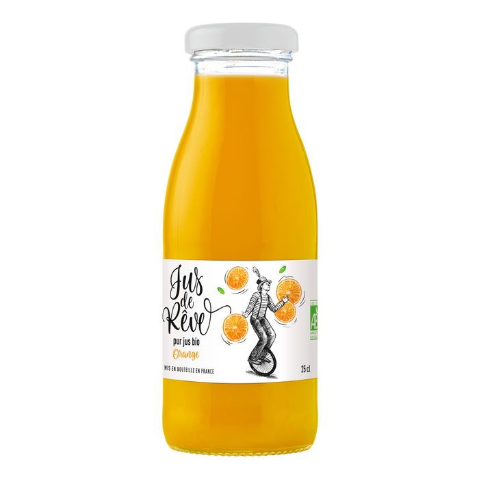 Pur jus de fruits Jus de Rêve   Orange Bio