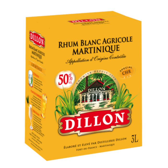 Rhum Blanc Agricole Dillon   50°
